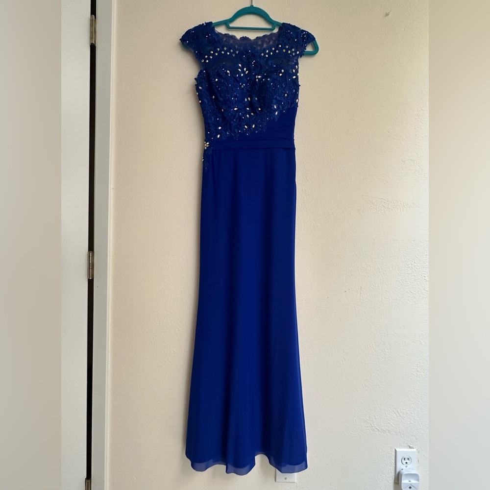 GLO Royal Blue Prom Dress